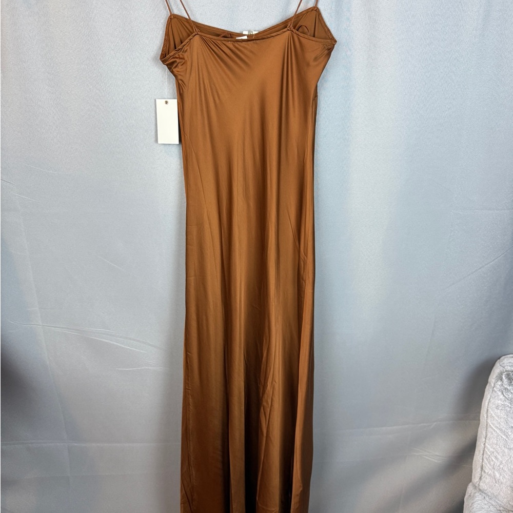 Good American Satin Slip Maxi Dress- Size Small - Picture 5 of 10